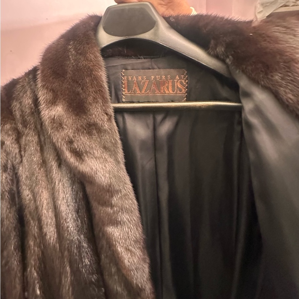 Genuine Full Length Mink Fur Coat - Picture 4 of 7